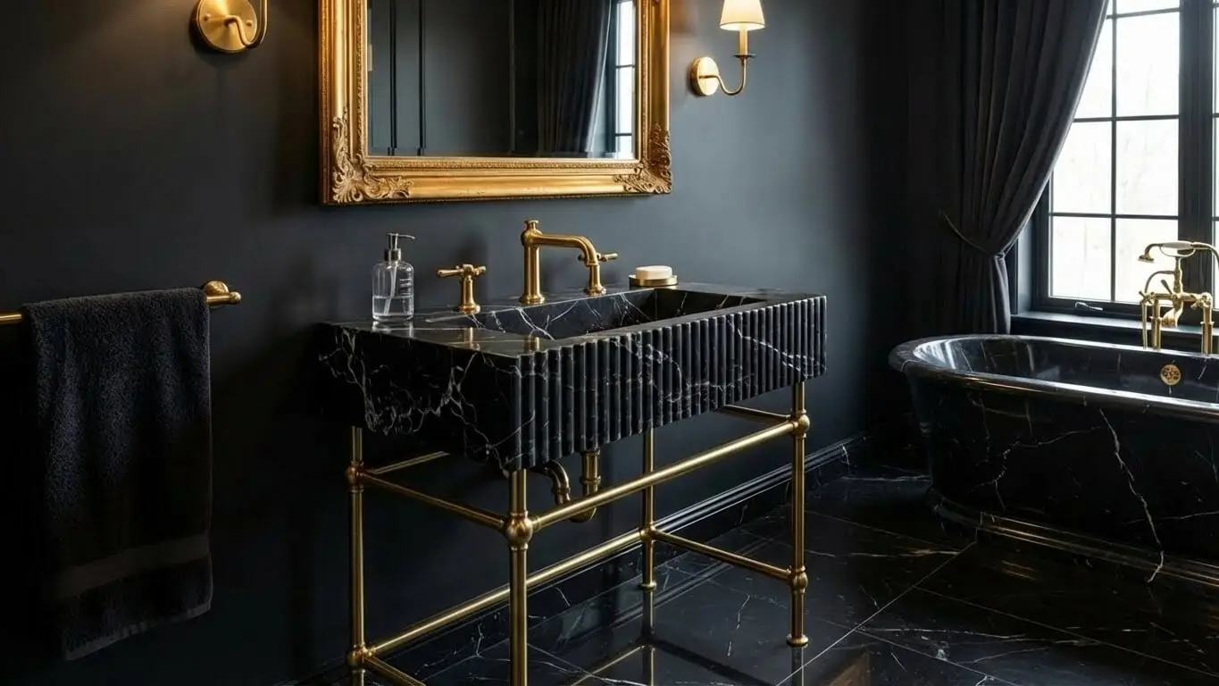 Nero Marquina basin